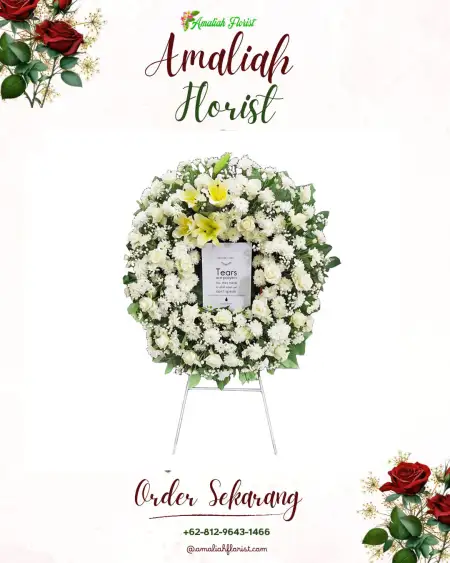 Krans Bunga Duka Jamuskauman
